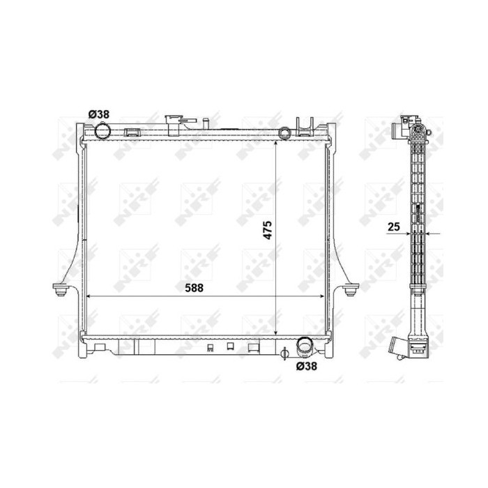 NRF Kühler, Antriebsbatterie 53055