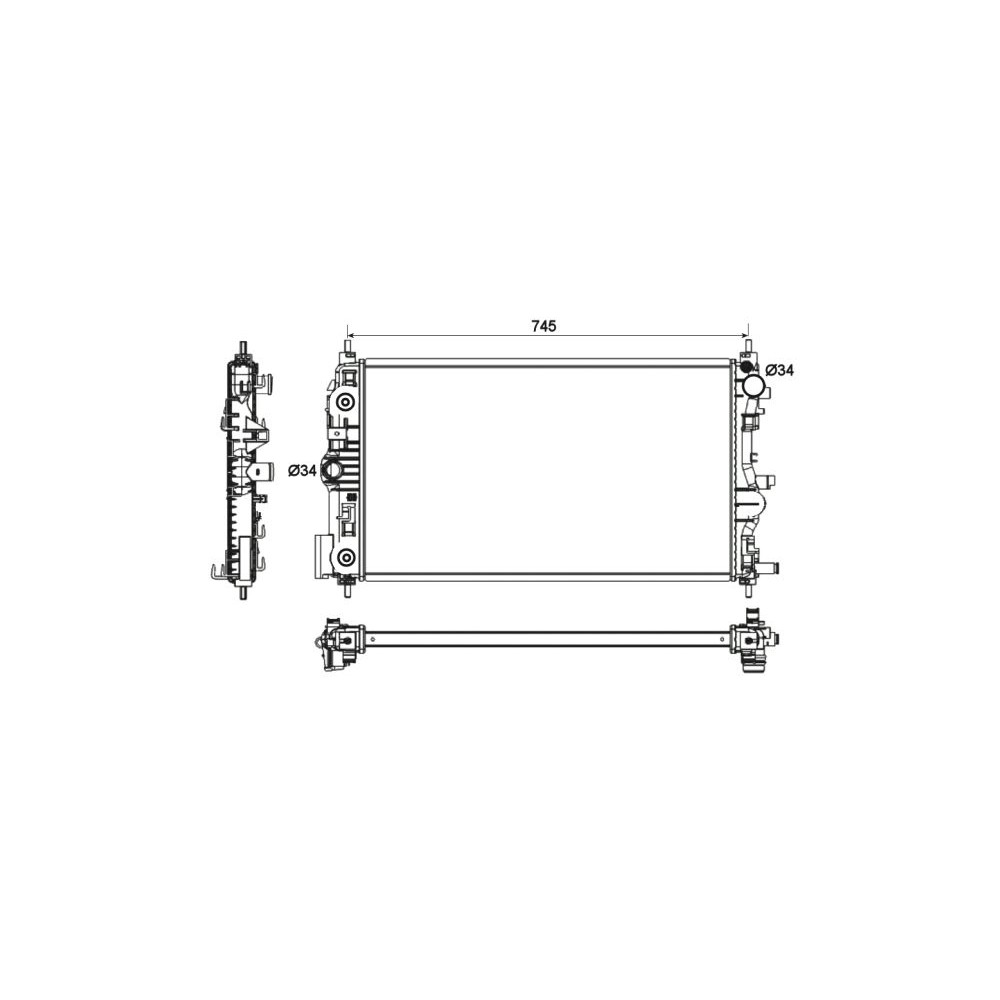 NRF EASY FIT Kühler, Motorkühlung 53131