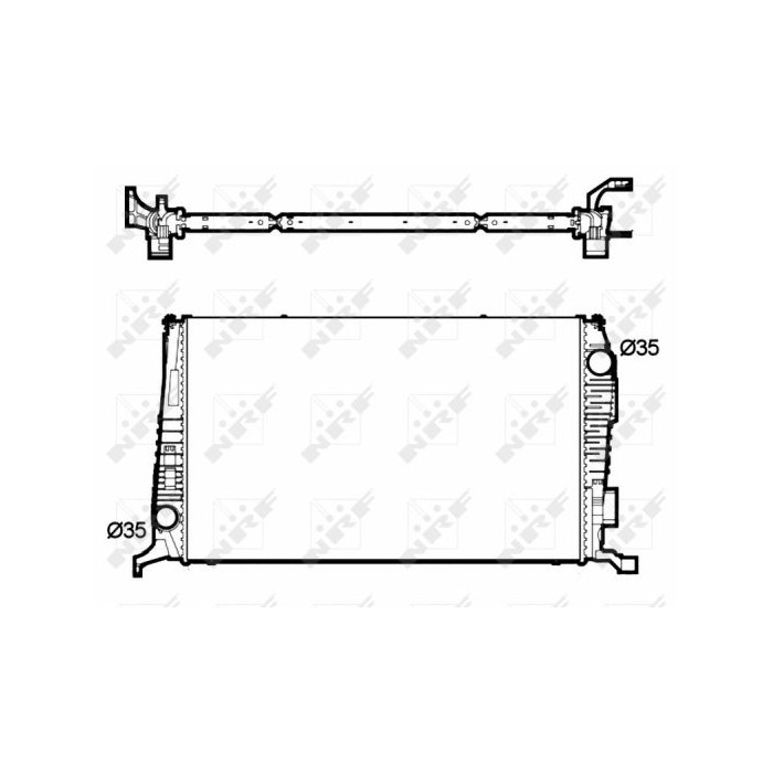NRF Kühler, Motorkühlung 53138
