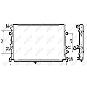 NRF Kühler, Motorkühlung 53139