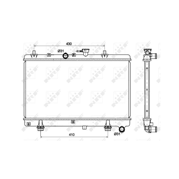 NRF Kühler, Motorkühlung 53121
