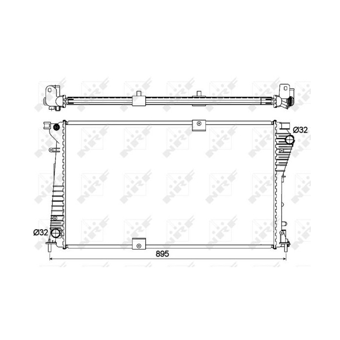 NRF Kühler, Motorkühlung 53123
