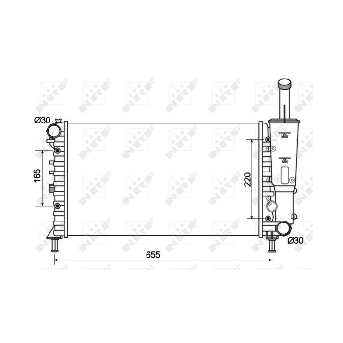 NRF Kühler, Motorkühlung 53124