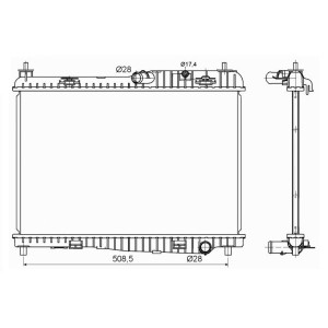 NRF EASY FIT Kühler, Motorkühlung 53152