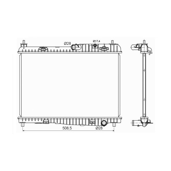 NRF EASY FIT Kühler, Motorkühlung 53152