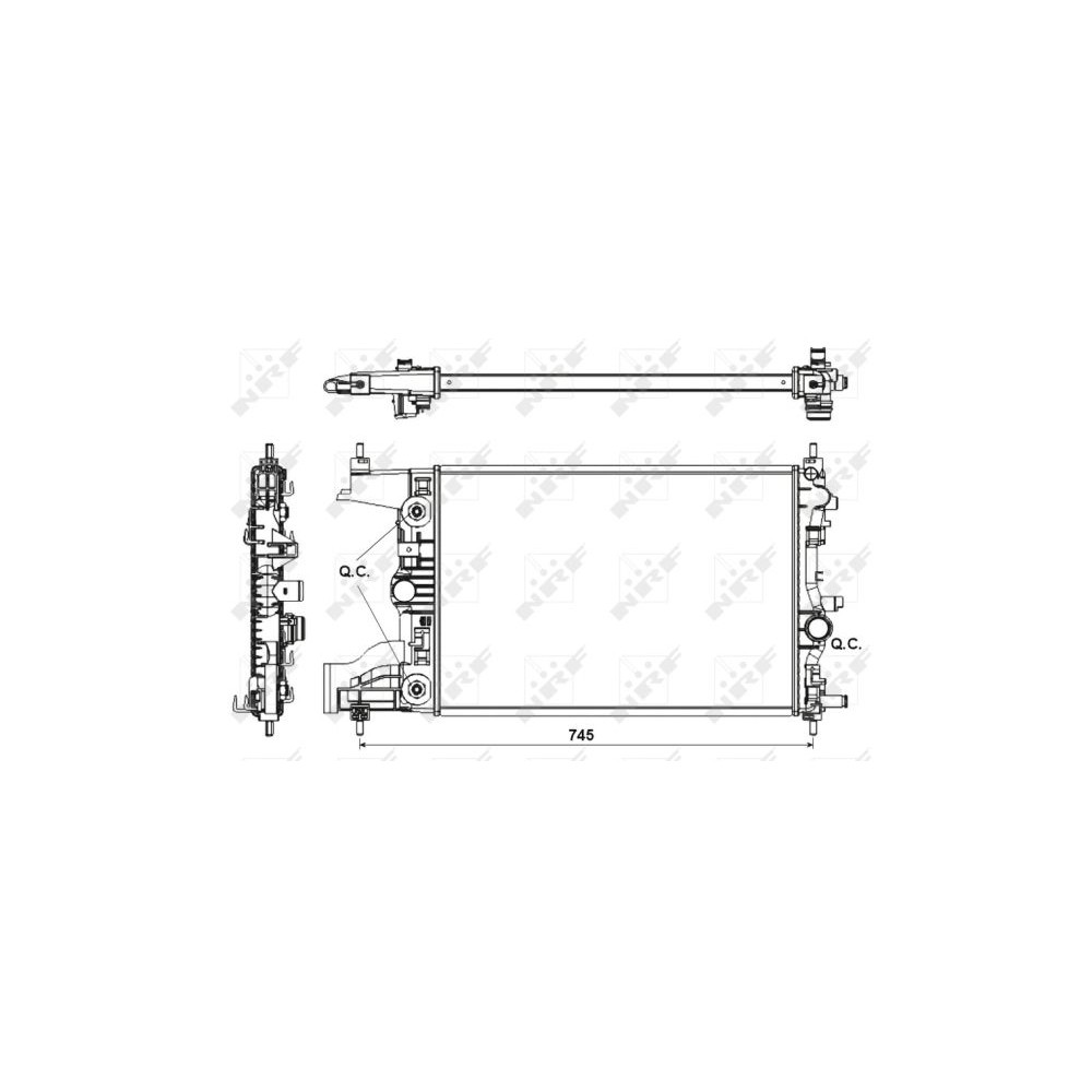 NRF Kühler, Motorkühlung 53153