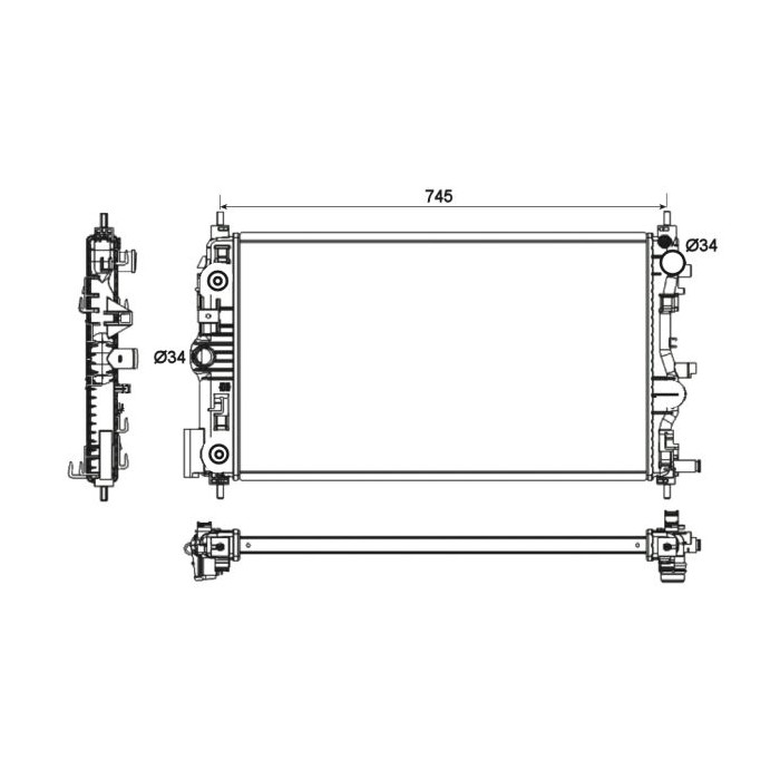 NRF EASY FIT Kühler, Motorkühlung 53131