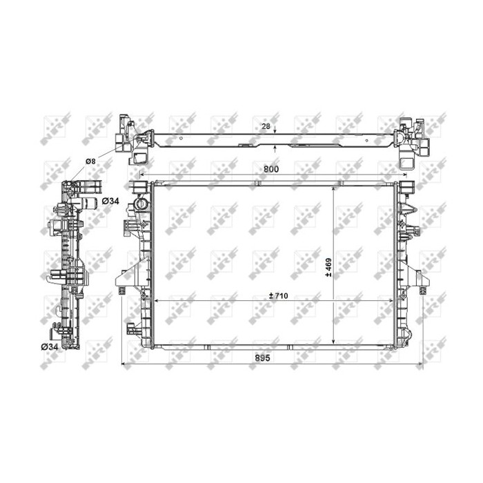 NRF EASY FIT Kühler, Motorkühlung 53154