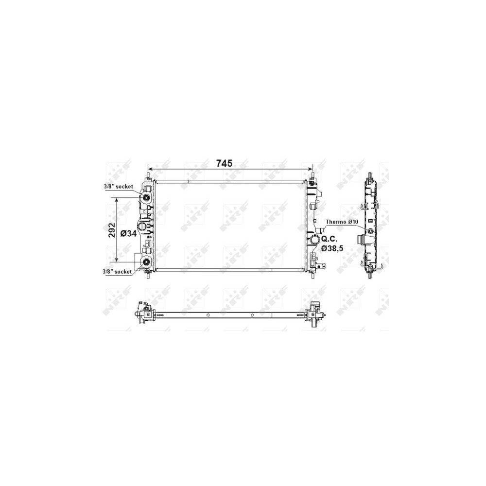 NRF EASY FIT Kühler, Motorkühlung 53159