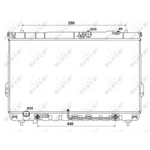 NRF Kühler, Motorkühlung 53161