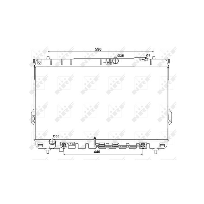 NRF Kühler, Motorkühlung 53161