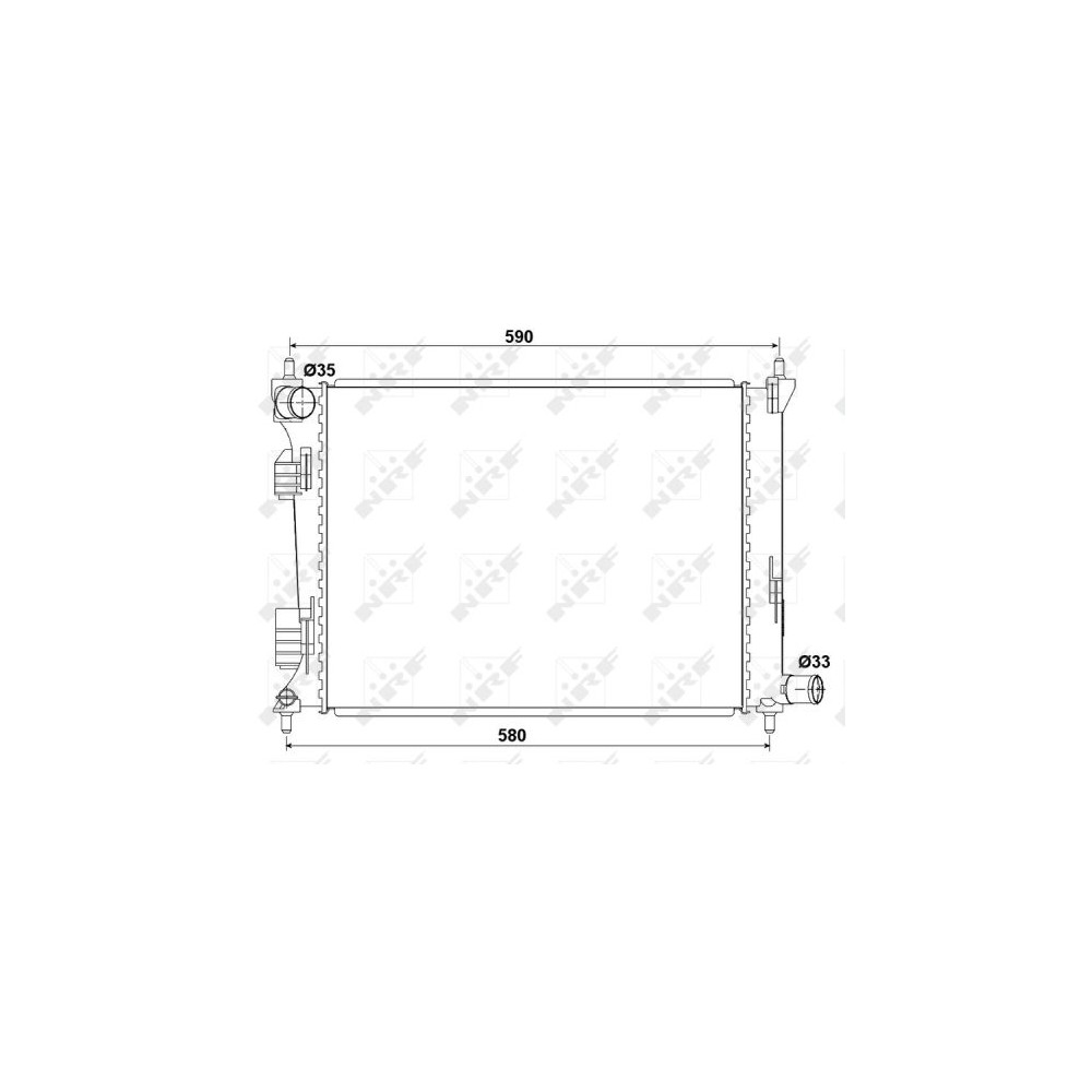 NRF Kühler, Motorkühlung 53166