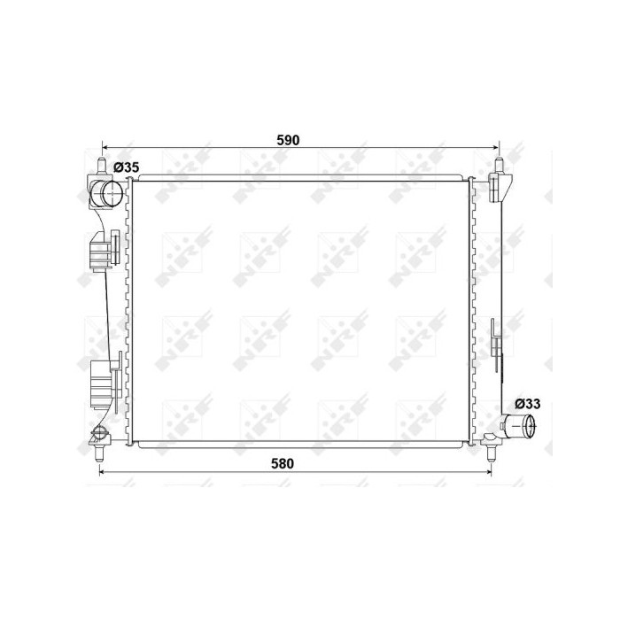 NRF Kühler, Motorkühlung 53166