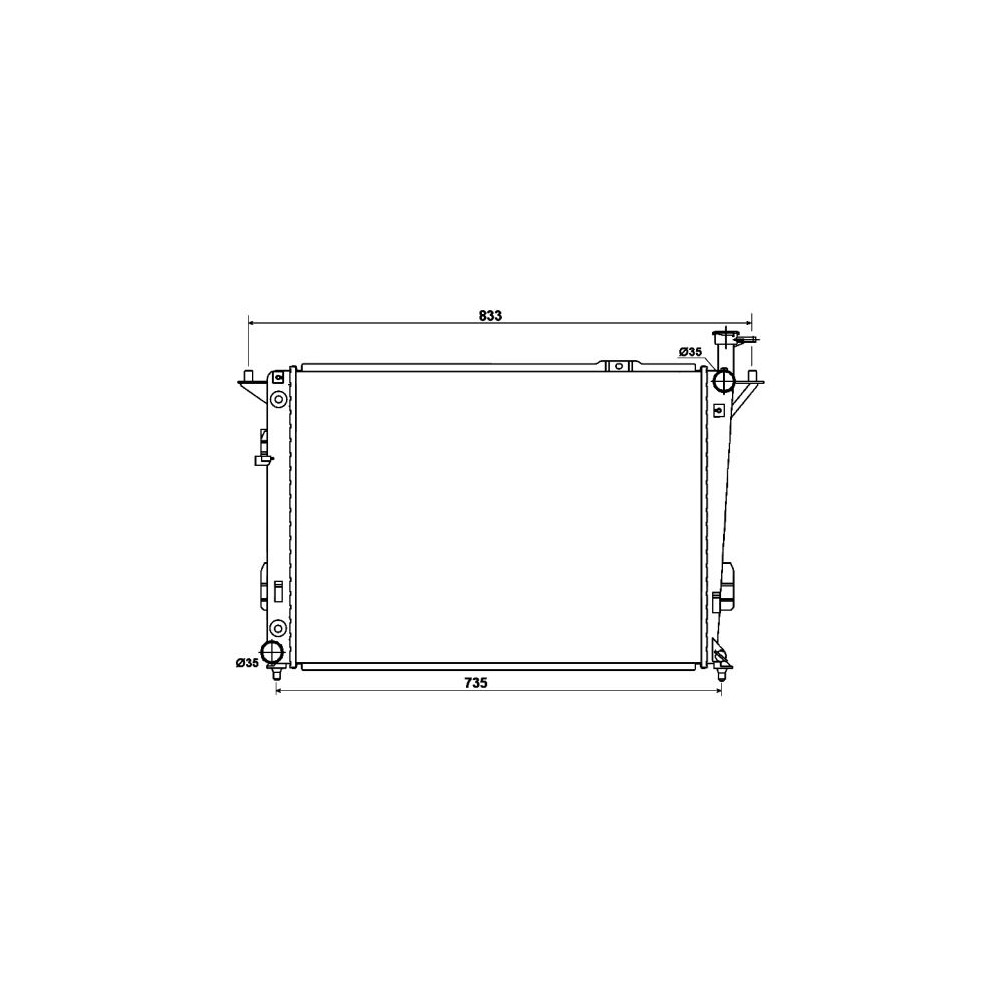 NRF Kühler, Motorkühlung 53168