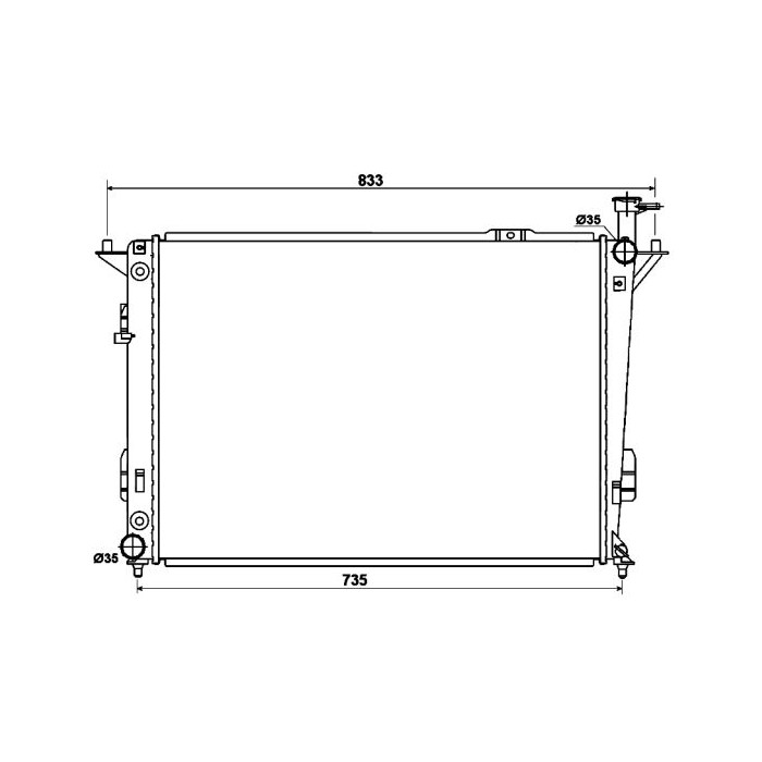 NRF Kühler, Motorkühlung 53168