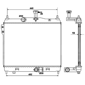 NRF Kühler, Motorkühlung 53169