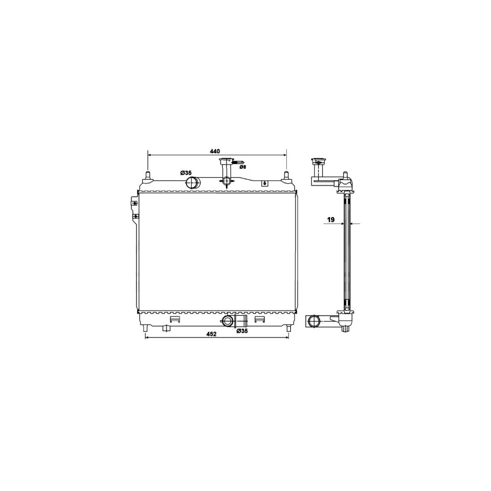 NRF Kühler, Motorkühlung 53169