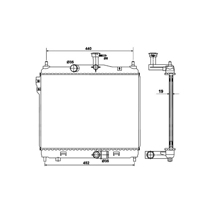 NRF Kühler, Motorkühlung 53169