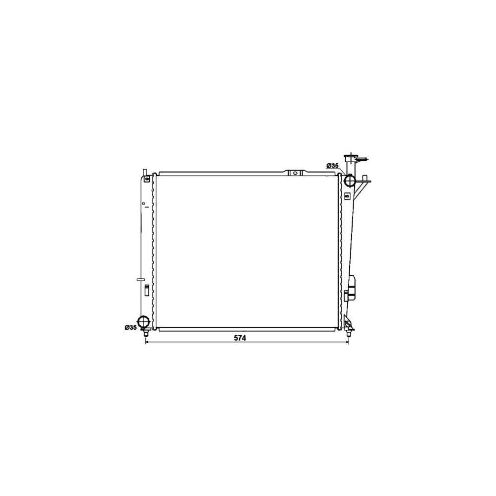NRF Kühler, Motorkühlung 53174