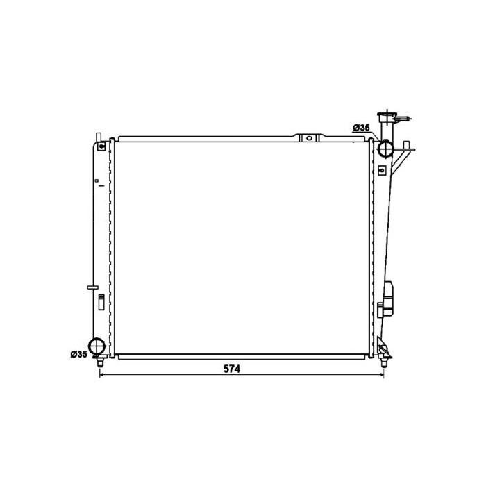 NRF Kühler, Motorkühlung 53174