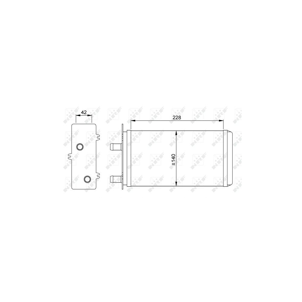 NRF Wärmetauscher, Innenraumheizung 53214