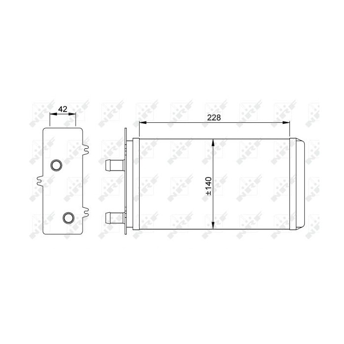 NRF Wärmetauscher, Innenraumheizung 53214