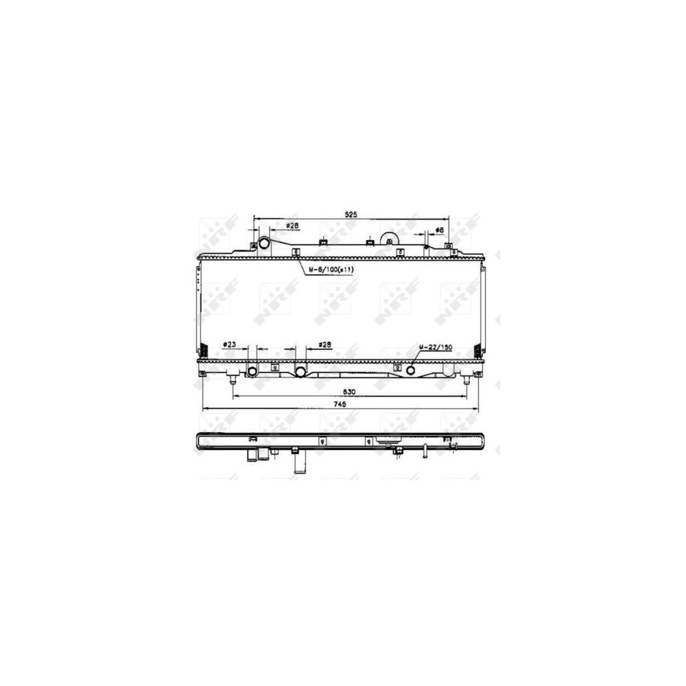 NRF Kühler, Motorkühlung 53224