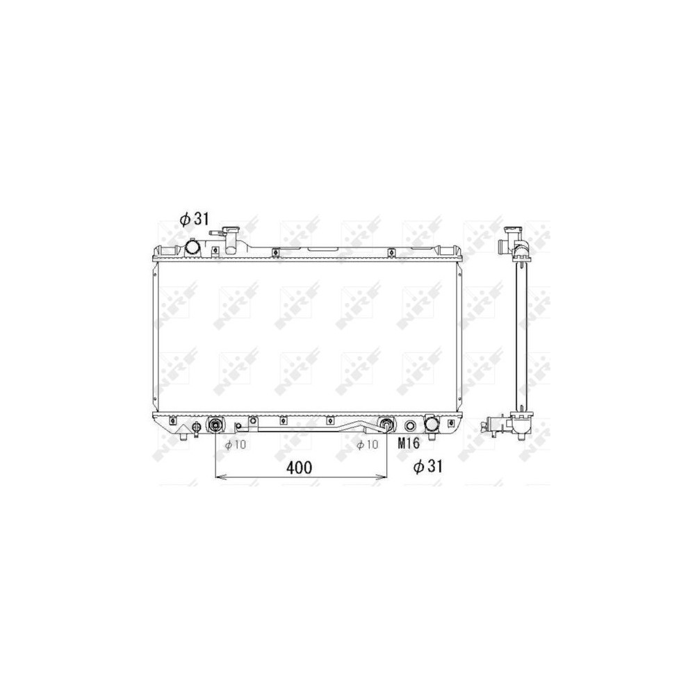 NRF Kühler, Motorkühlung 53288