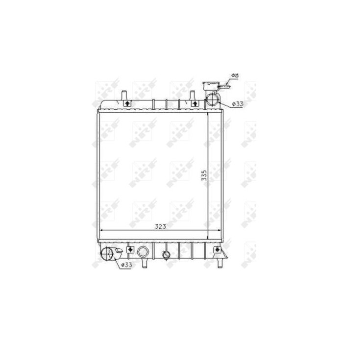 NRF Kühler, Motorkühlung 53376