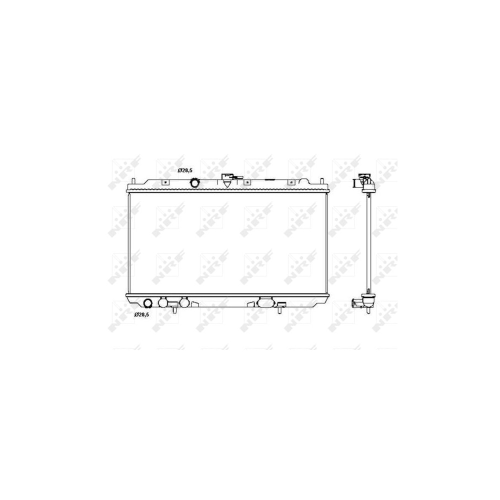 NRF Kühler, Motorkühlung 53387