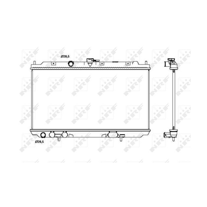 NRF Kühler, Motorkühlung 53387