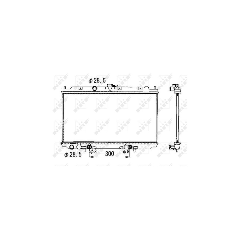 NRF Kühler, Motorkühlung 53390