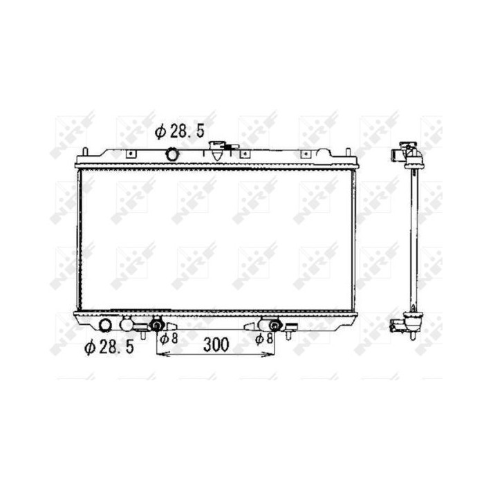 NRF Kühler, Motorkühlung 53390