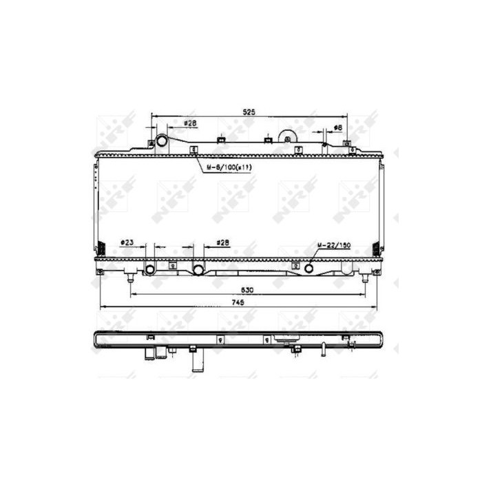 NRF Kühler, Motorkühlung 53224