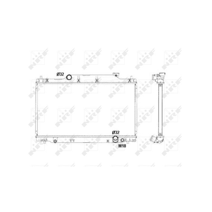 NRF Kühler, Motorkühlung 53439