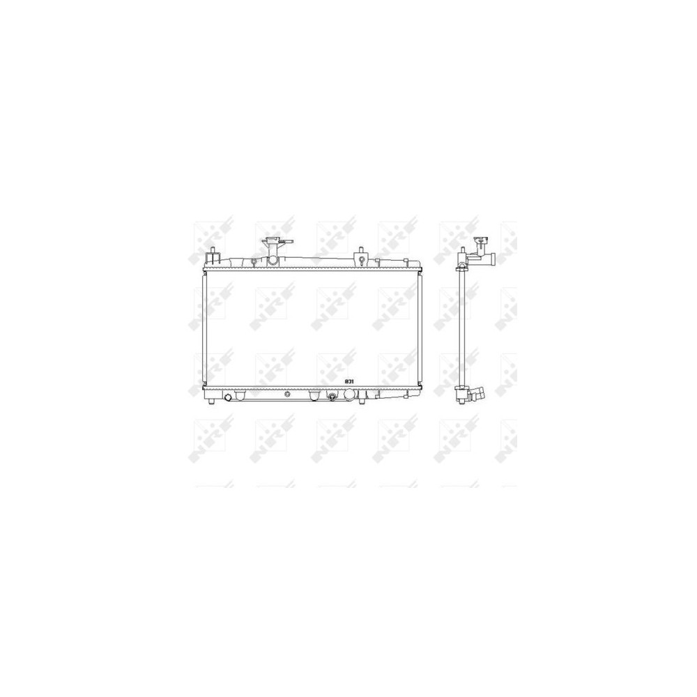 NRF Kühler, Motorkühlung 53448