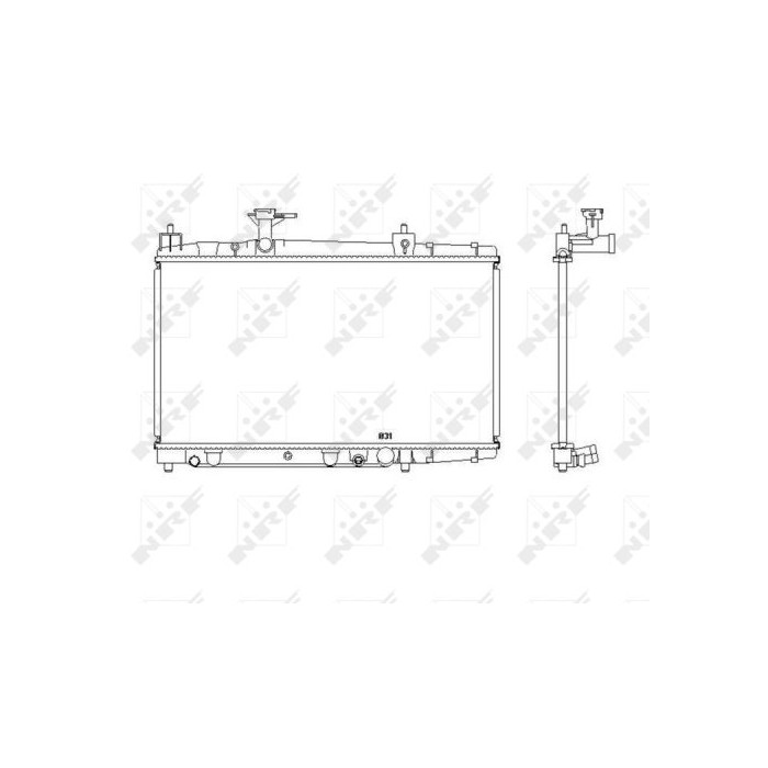 NRF Kühler, Motorkühlung 53448