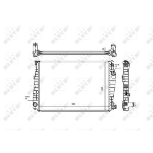 NRF Kühler, Motorkühlung 53487