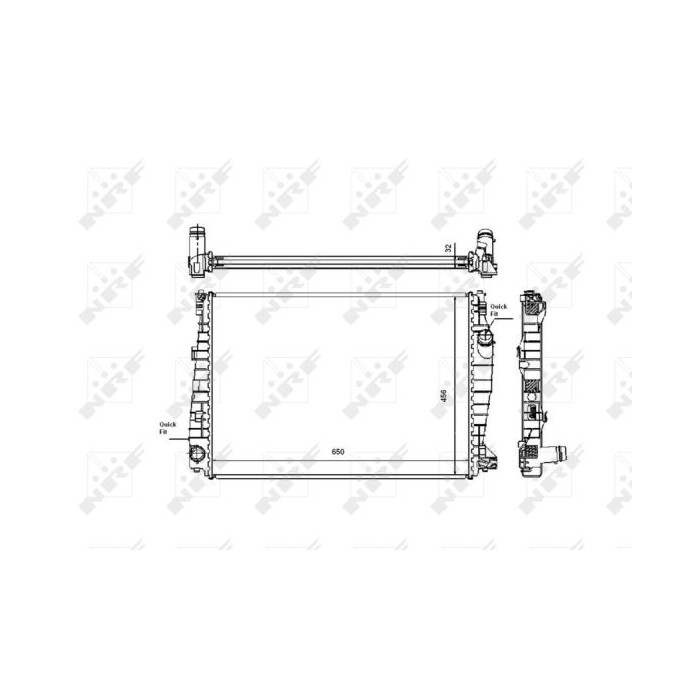 NRF Kühler, Motorkühlung 53487