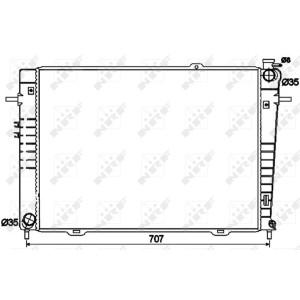 NRF Kühler, Motorkühlung 53497