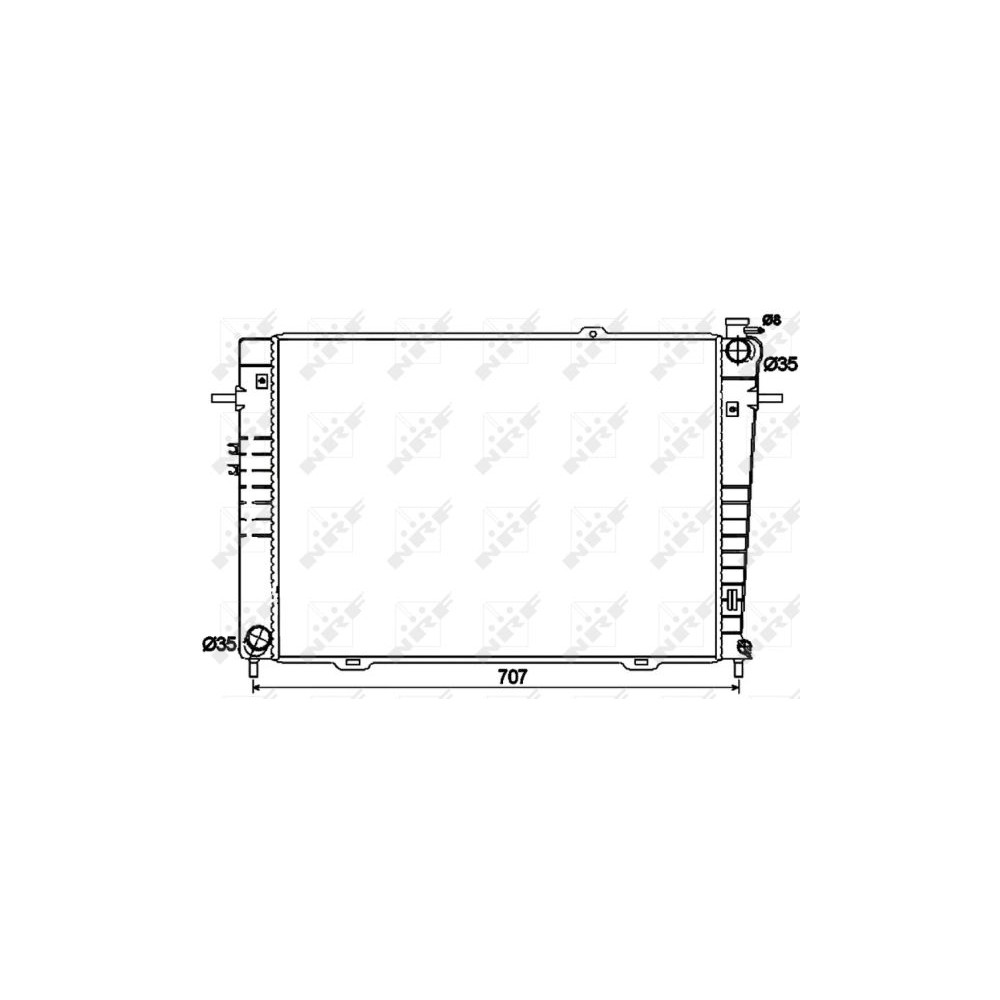 NRF Kühler, Motorkühlung 53497