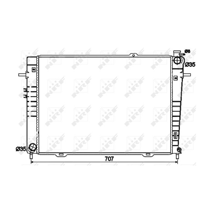 NRF Kühler, Motorkühlung 53497