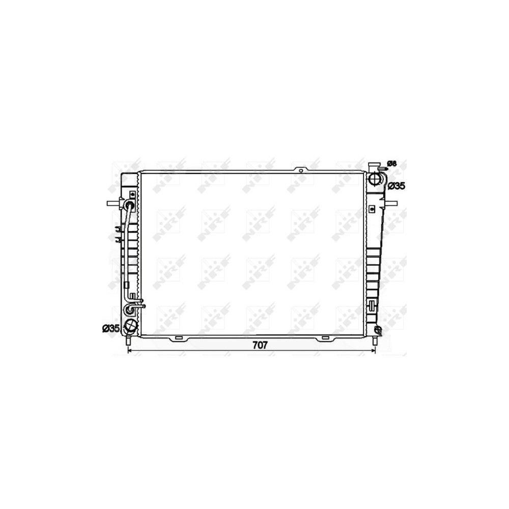 NRF EASY FIT Kühler, Motorkühlung 53498