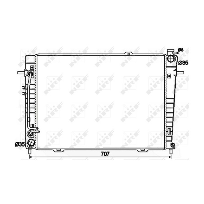 NRF EASY FIT Kühler, Motorkühlung 53498