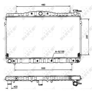 NRF Kühler, Motorkühlung 53504