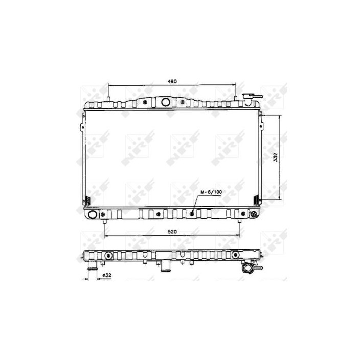NRF Kühler, Motorkühlung 53504