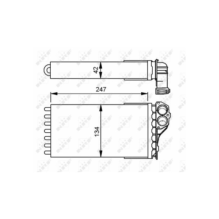 NRF Wärmetauscher, Innenraumheizung 53557