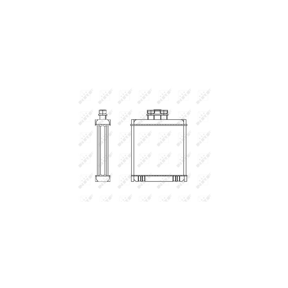 NRF Wärmetauscher, Innenraumheizung 53558