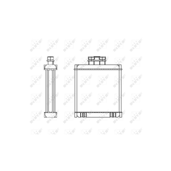 NRF Wärmetauscher, Innenraumheizung 53558