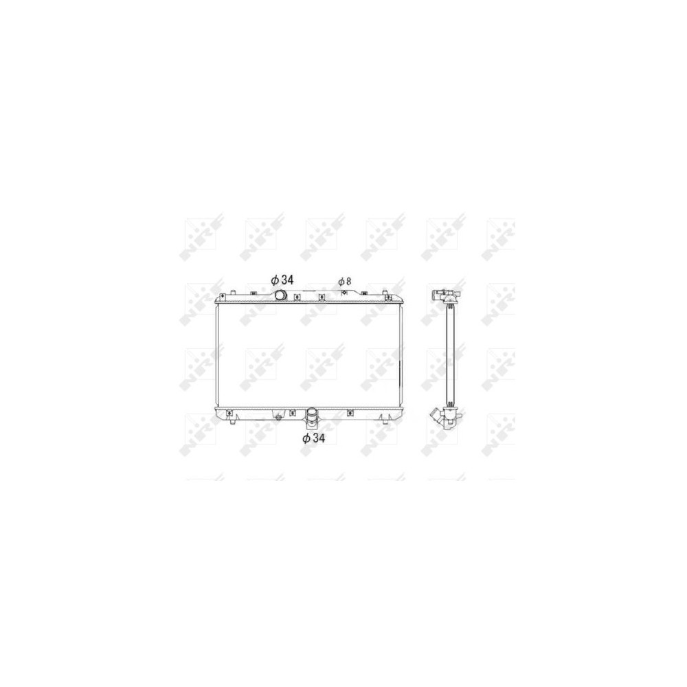 NRF Kühler, Motorkühlung 53579